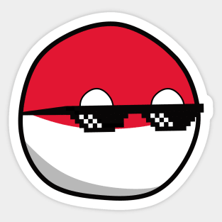 Polandball Countryballs Sticker